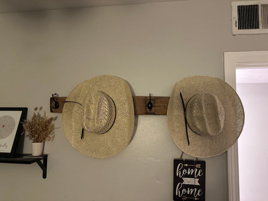 Barrel Stave Hat Rack