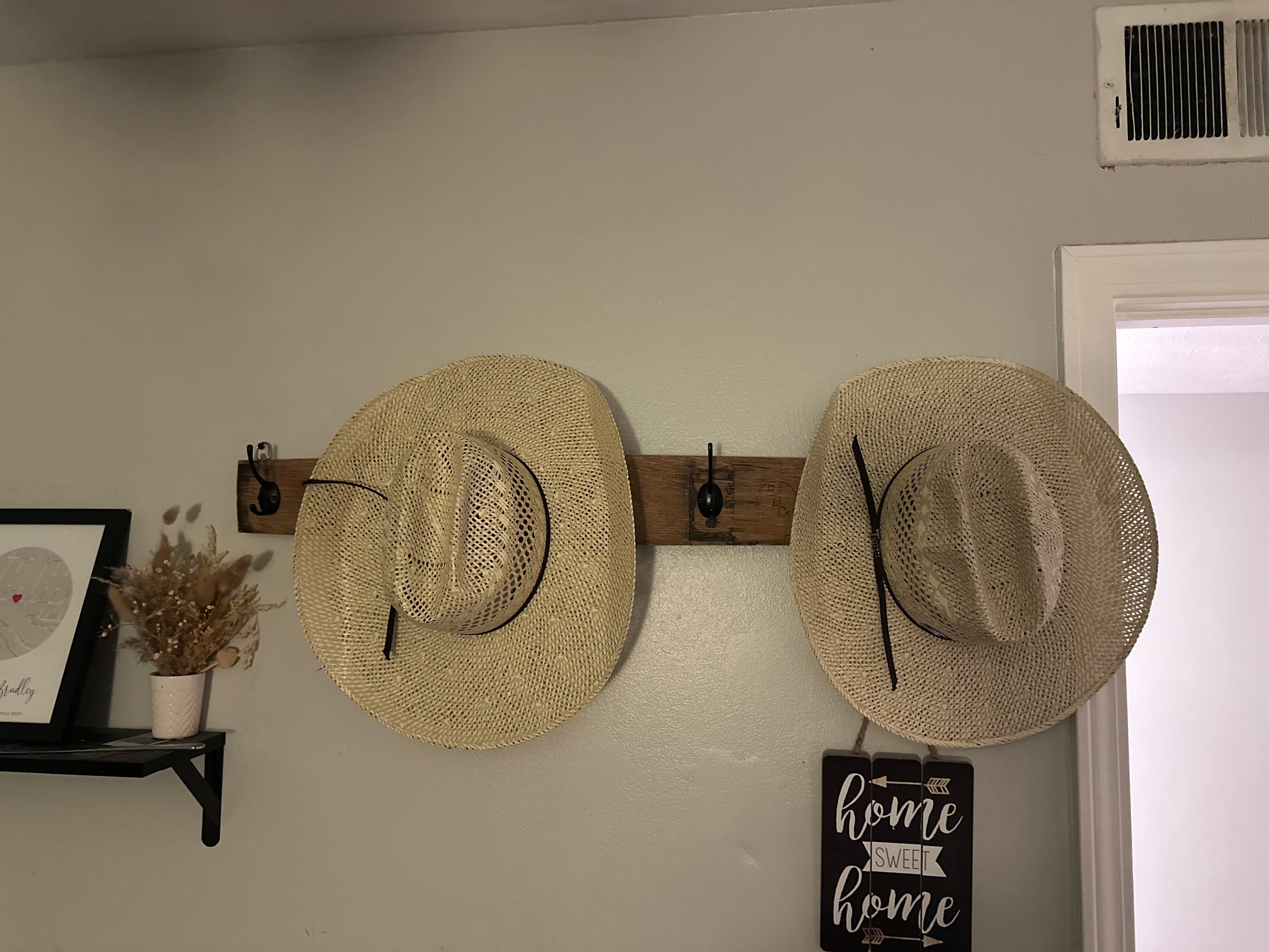 Barrel Stave Hat Rack