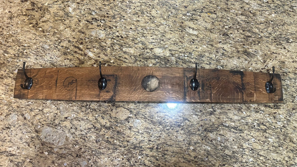 Barrel Stave Hat Rack