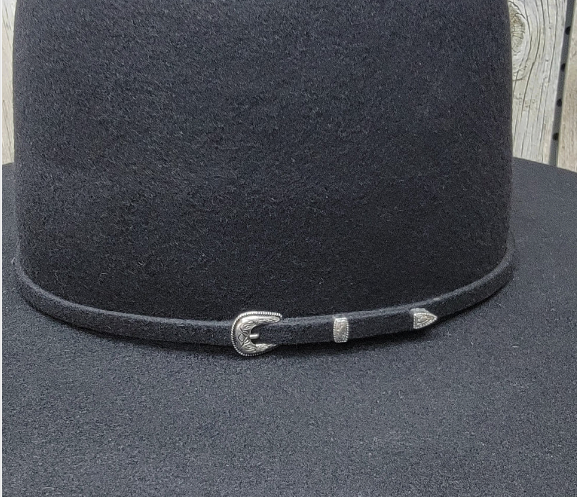 Two Turns 3X Wool 4 1/2" Brim | Black