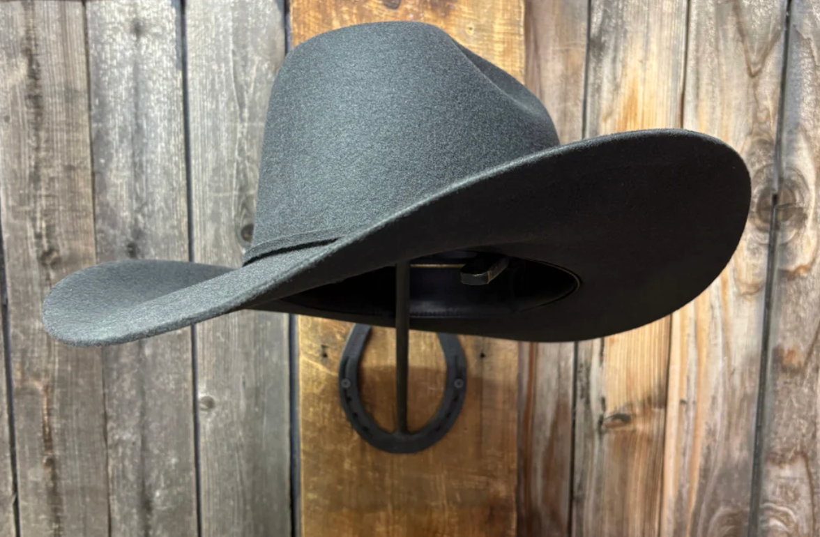 Two Turns 3X Wool 4 1/2" Brim | Charcoal