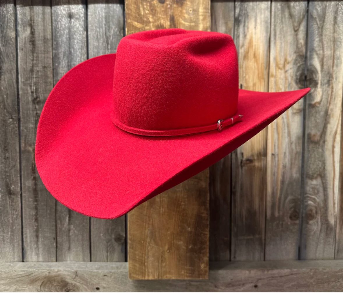 Two Turns 3X Wool 4 1/2" Brim | Red