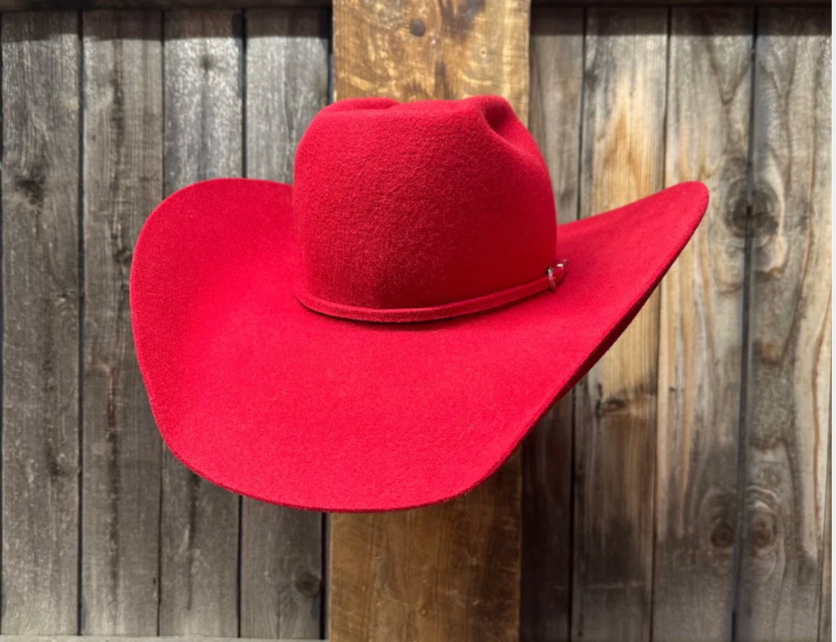 Two Turns 3X Wool 4 1/2" Brim | Red