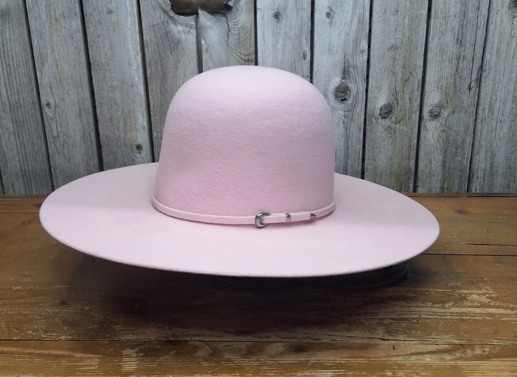Two Turns 3X Wool 4 1/2" Brim | Powder Pink