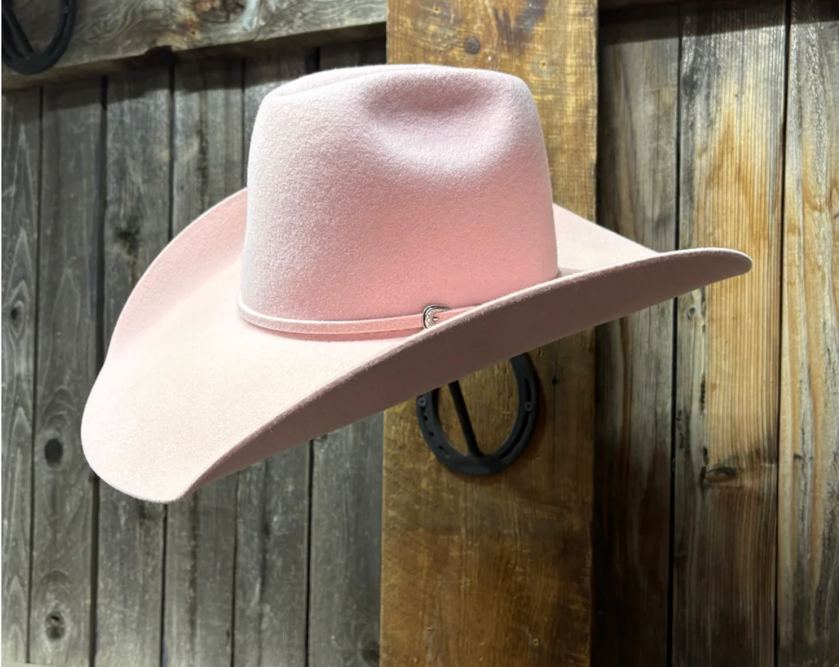 Two Turns 3X Wool 4 1/2" Brim | Powder Pink