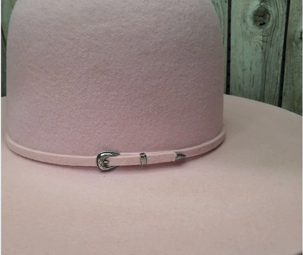 Two Turns 3X Wool 4 1/2" Brim | Powder Pink