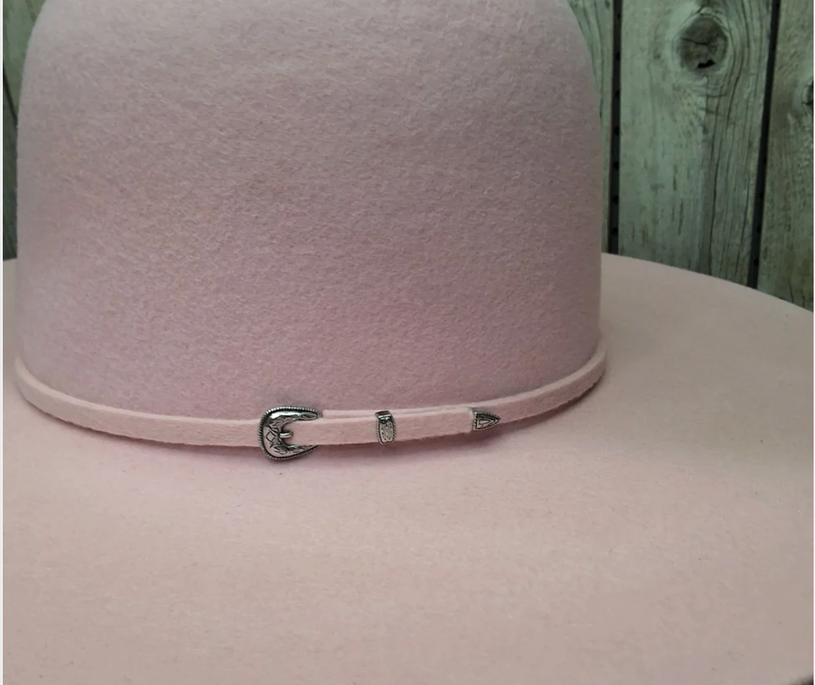 Two Turns 3X Wool 4 1/2" Brim | Powder Pink