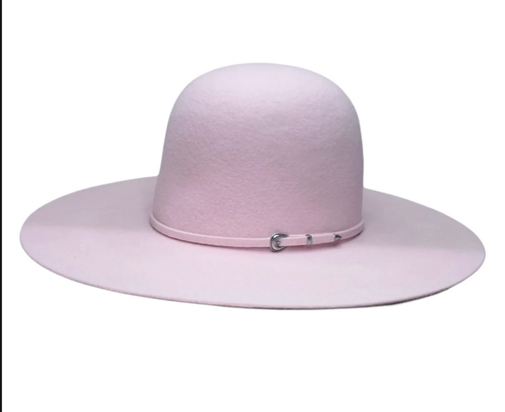 Two Turns 3X Wool 4 1/2" Brim | Powder Pink