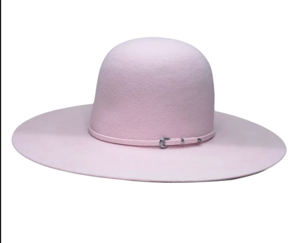 Two Turns 3X Wool 4 1/2" Brim | Powder Pink