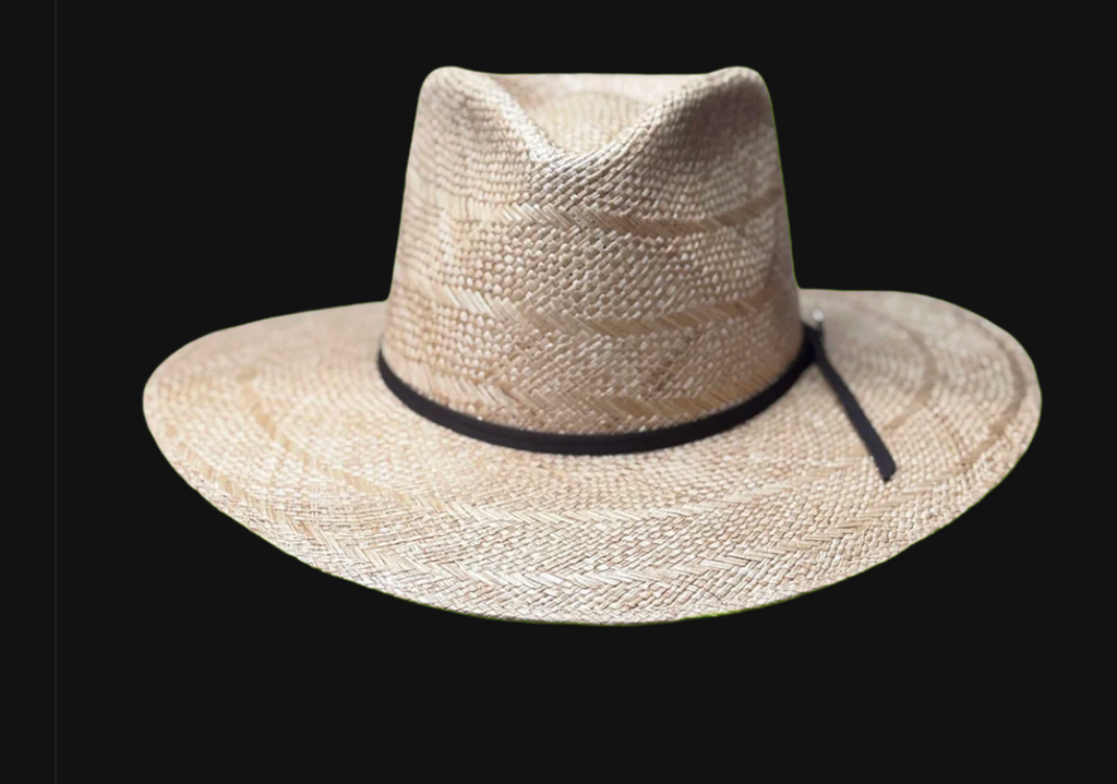 Hand Woven Genuine Sisal with Chocolate Brown Two Cord Band