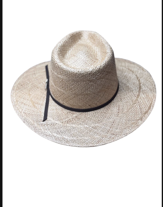 Hand Woven Genuine Sisal with Chocolate Brown Two Cord Band