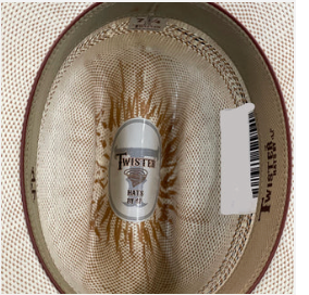 Twister Pre-Shaped Tan Bangora 4 1/4" Brim