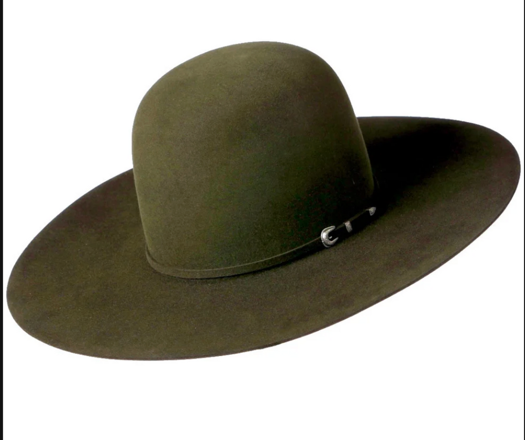 Two Turns 7X 4 1/2" Brim | Moss