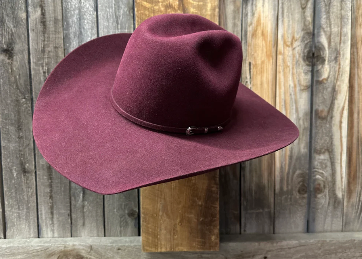 Rodeo King 7X 4 1/2" Brim | Merlot