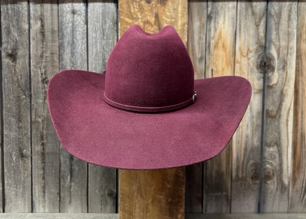 Rodeo King 7X 4 1/2" Brim | Merlot