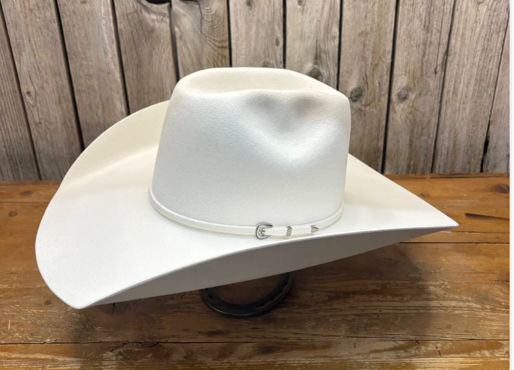 Rodeo King 7X 4 1/4" Brim | White