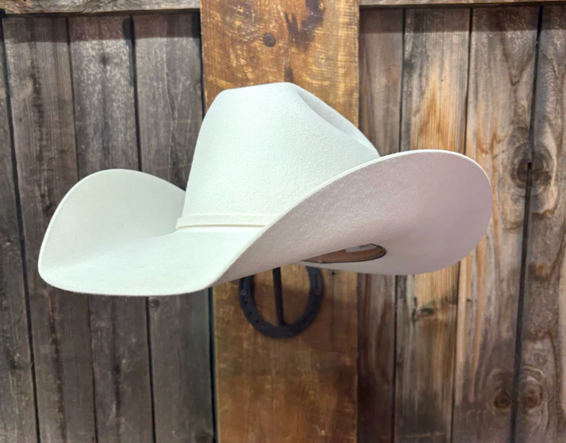 Rodeo King 7X 4 1/4" Brim | White