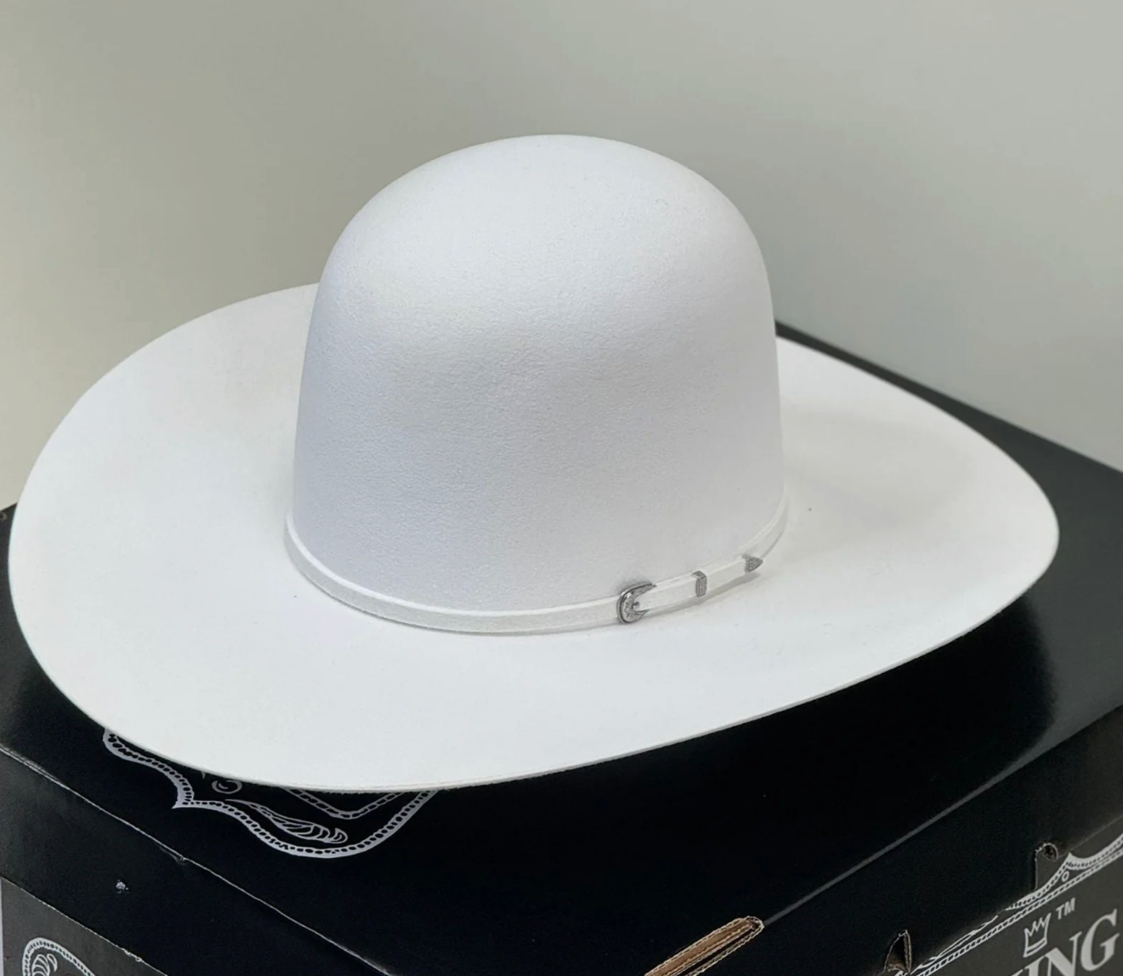 Rodeo King 7X 4 1/4" Brim | White