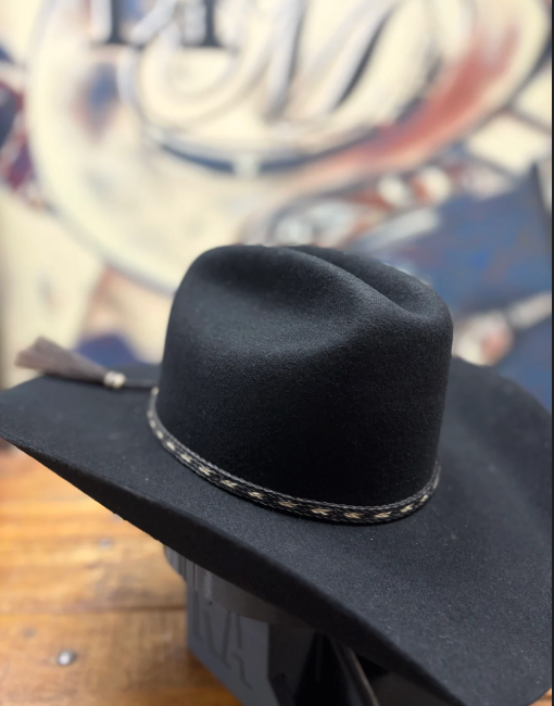 Hat Band - Horsehair with Tassels 3/8 - Brown/Black