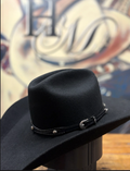 Hat Band - Leather - Wavey - Black