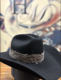 Hat Band - Feather - Brown/Spotted White