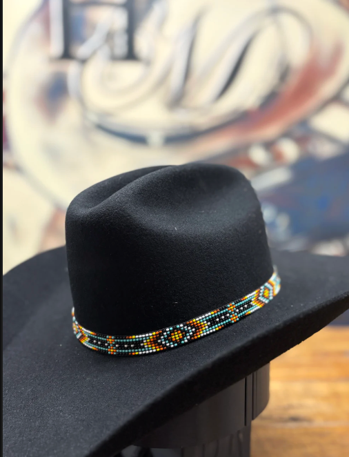 Hat Band - 5/8" Beaded - Aztec